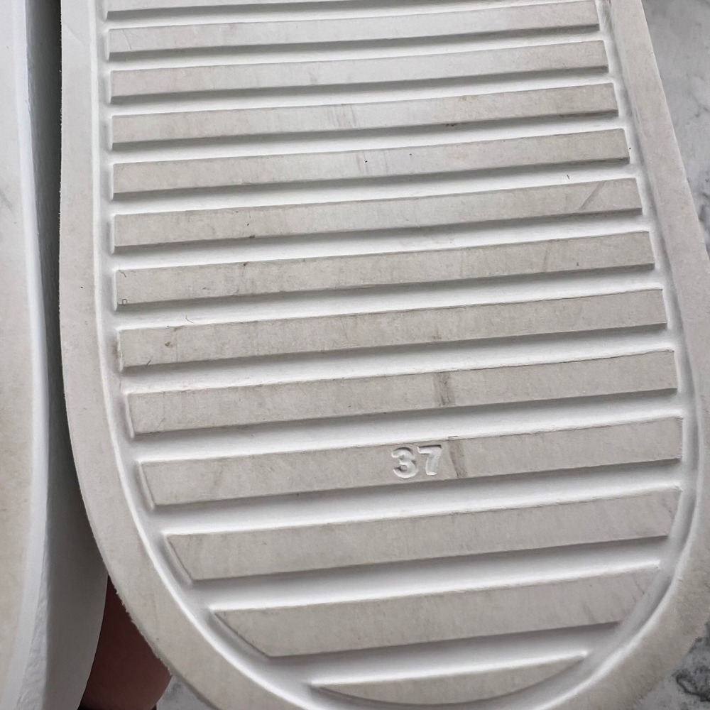 Dolce & Gabbana White Rubber Logo Slide Sandals Made in Italy Size 37 EU - Picture 7 of 12